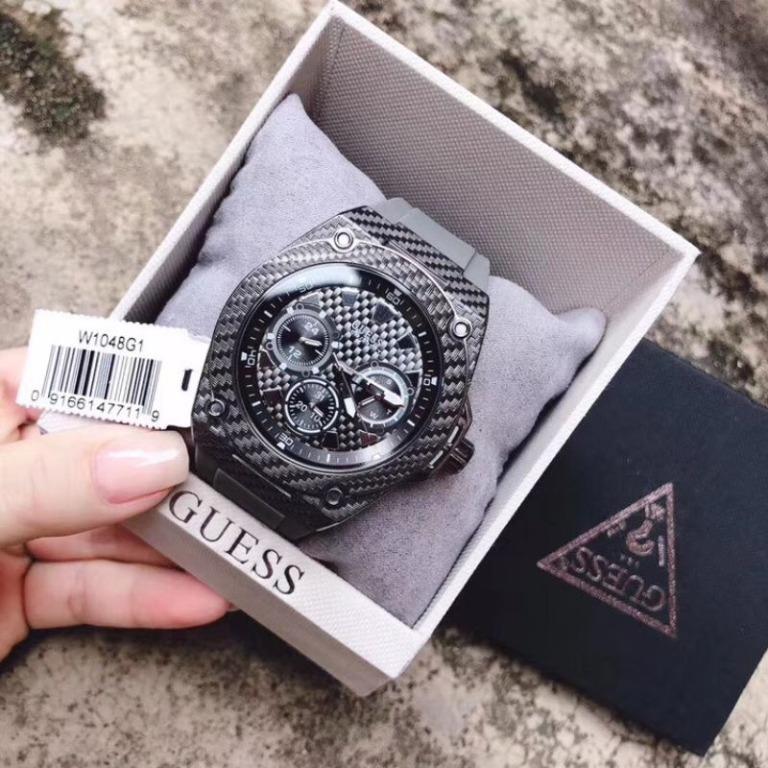 Guess W1048G2 W1048G1 Legacy Full Black Dial Multi function Men s Watch