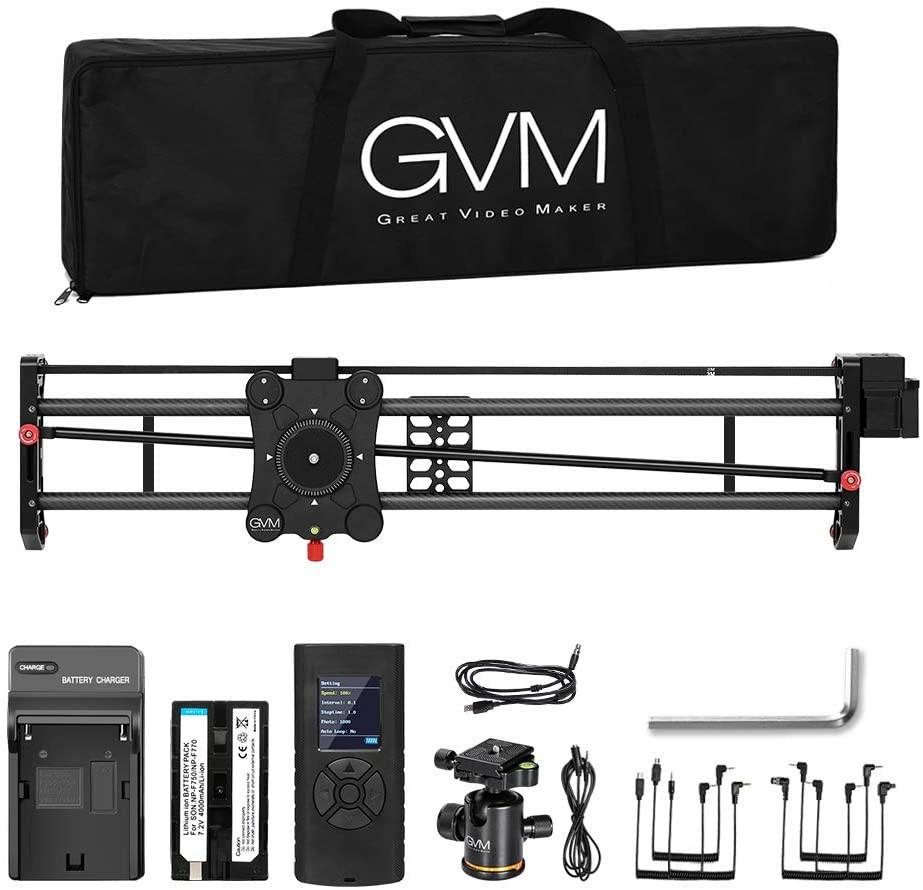 GVM Motorized Camera Slider, 48"/120CM Carbon Fiber Camera Slider with