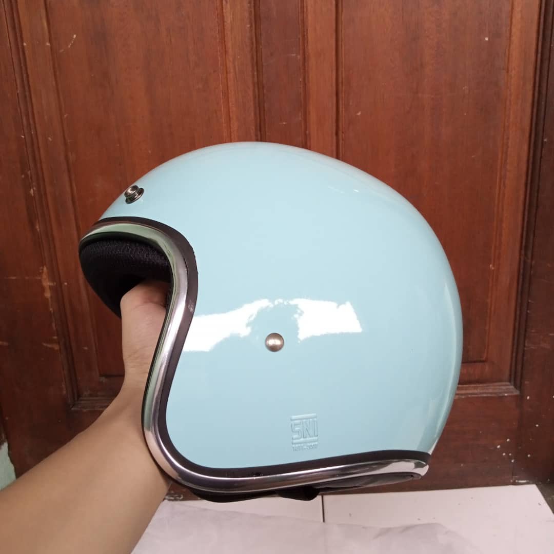 Helm Bogo Helm Retro Classic Cargloss Fesyen Pria Aksesoris
