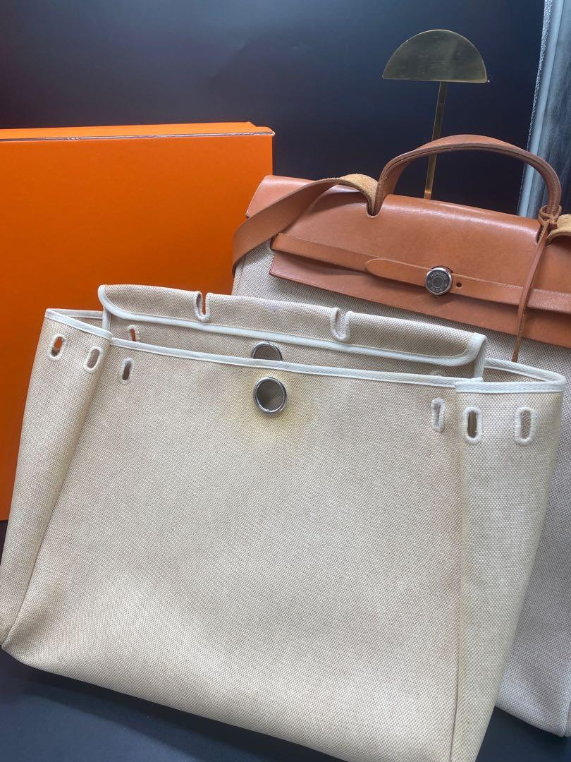 HERMES herbag (Category: Luxury Bags & Wallets) located in Manila. Submitted by davidspreowned (Listing ID 1131972807, Image 2). Description: HERMES HERBAG GM SIZE WITH EXTRA CANVAS MM SIZE NO LOCK,WITH KEYS NEEDS BAG SPA FOR CLEANING NO FLAWS SIGNS OF USAGE VISIBLE BUT TOLERABLE Inclusion Dustbag replacement only .