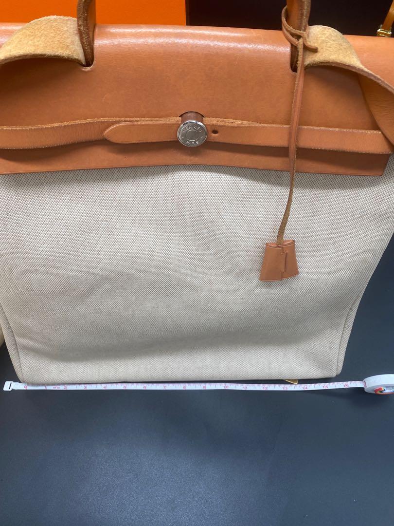 HERMES herbag (Category: Luxury Bags & Wallets) located in Manila. Submitted by davidspreowned (Listing ID 1131972807, Image 3). Description: HERMES HERBAG GM SIZE WITH EXTRA CANVAS MM SIZE NO LOCK,WITH KEYS NEEDS BAG SPA FOR CLEANING NO FLAWS SIGNS OF USAGE VISIBLE BUT TOLERABLE Inclusion Dustbag replacement only .