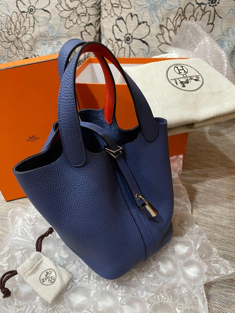 Hermes best sale picotin blue