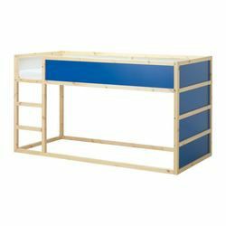 IKEA Kura Blue Convertible Bunk Bed, Babies & Kids, Baby Nursery & Kids ...
