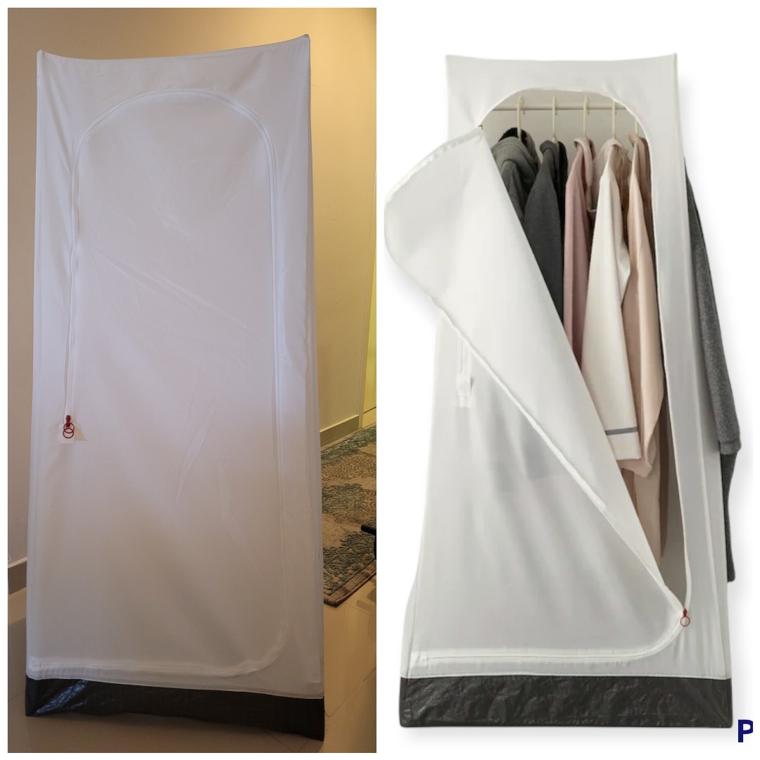 Ikea VUKU Portable Wardrobe White Furniture Home Living
