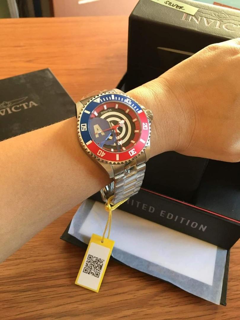 INVICTA WATCH Marvel Captain America Limited edition Men s Fashion Watches Accessories Watches on Carousell