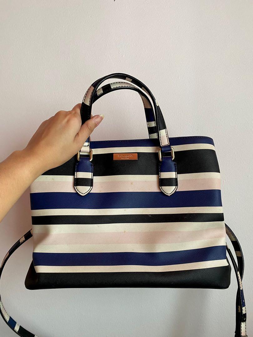 Kate spade hotsell blue striped bag