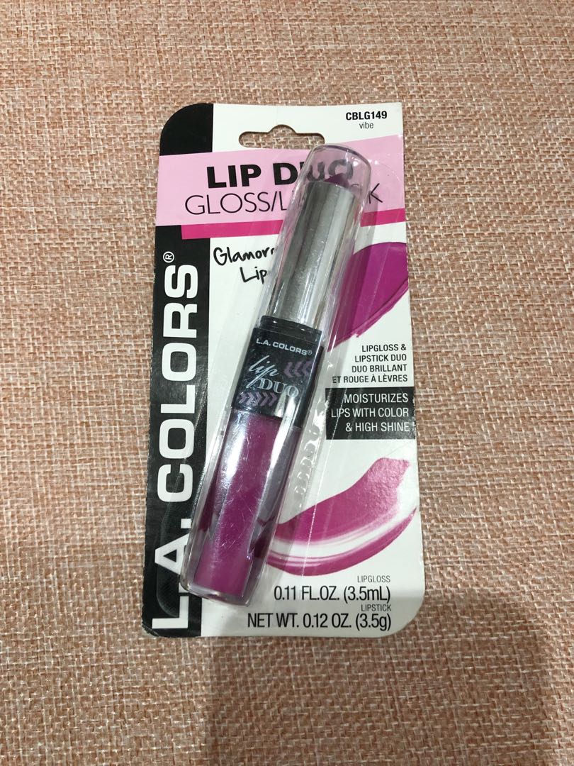 LA Colors Lip Duo Gloss & Lipstick, Beauty & Personal Care, Face