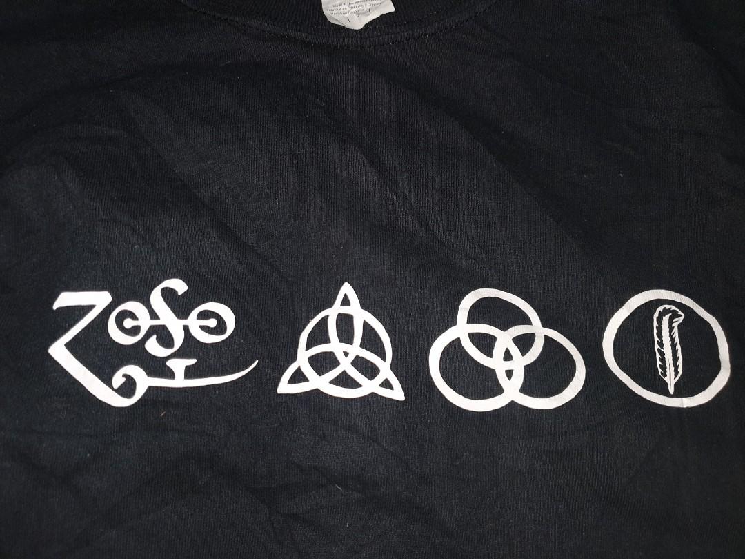 Led Zeppelin Symbols T Shirt, Men's Fashion, Tops & Sets, Tshirts