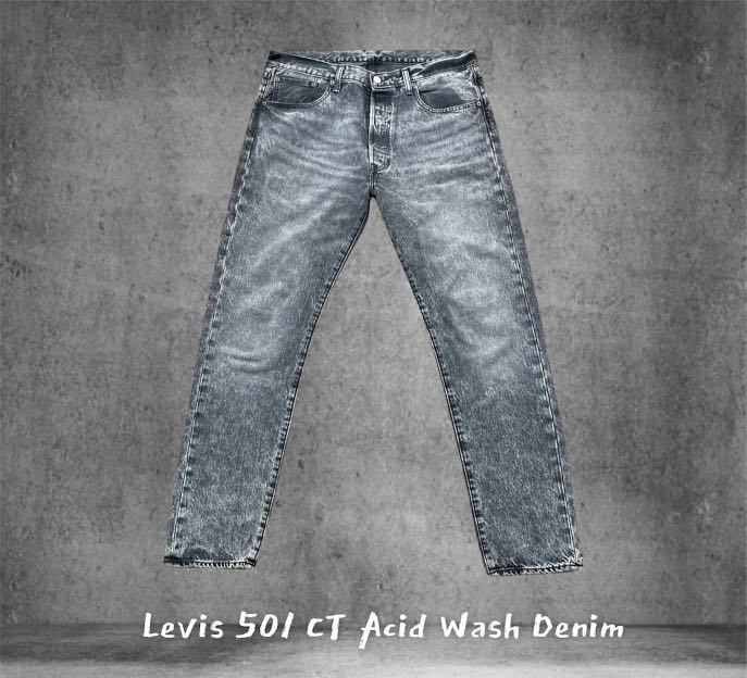 Levis 501 Ct Acid Wash Denim, Men'S Fashion, Bottoms, Jeans On Carousell