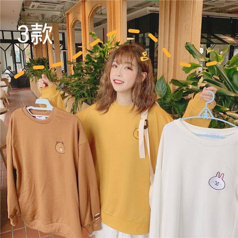 Line Friends Sweatshirt Line Brown Bear Long Sleeves T shirt