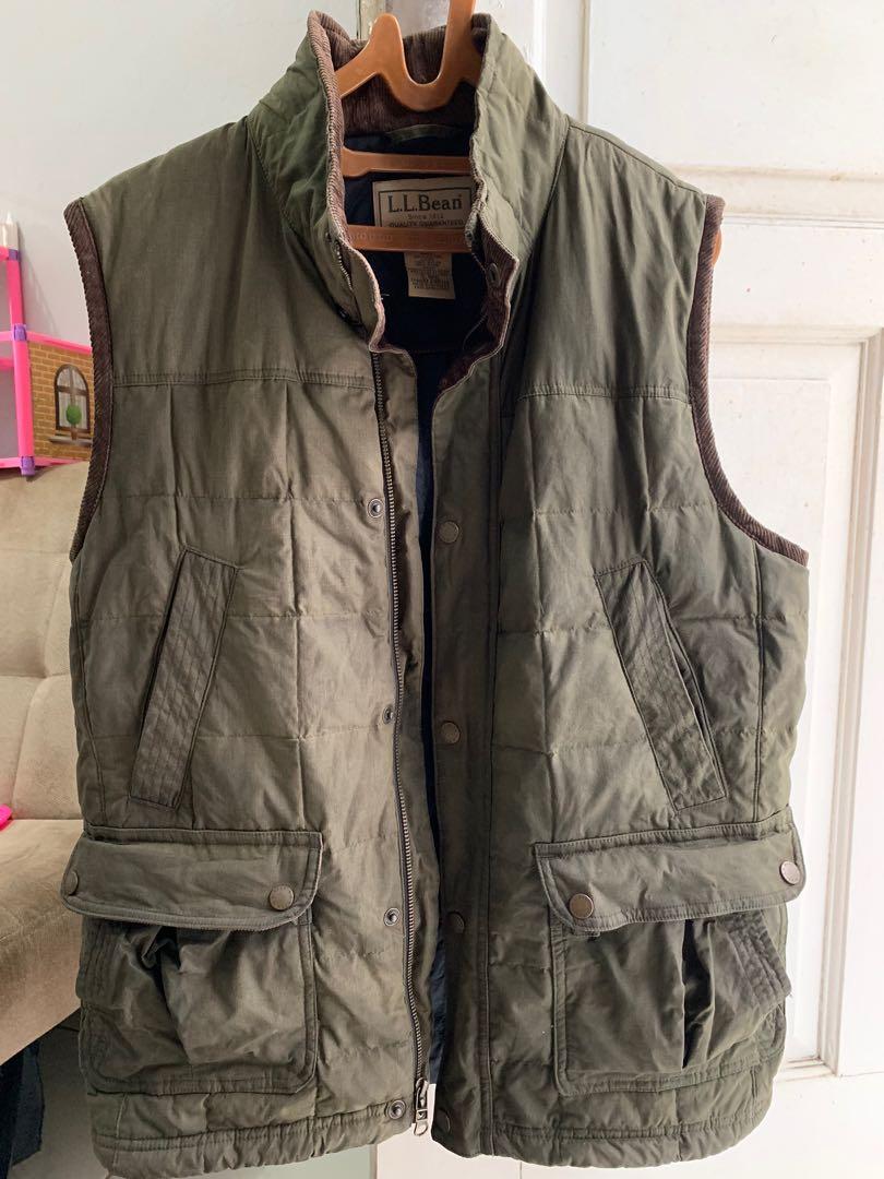 L.L.Bean Upcountry Waxed Cotton Down Vest MauKondangan Fesyen