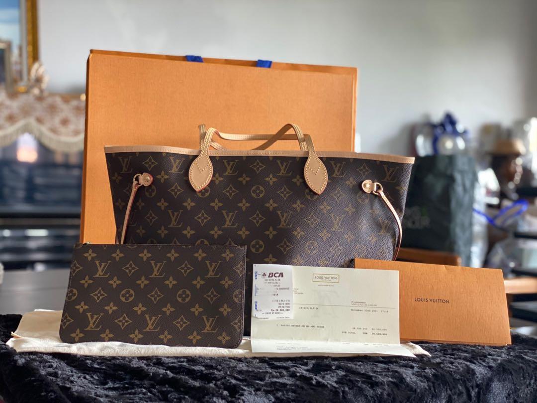 LV neverfull original NEW complete authentic Barang Mewah Tas