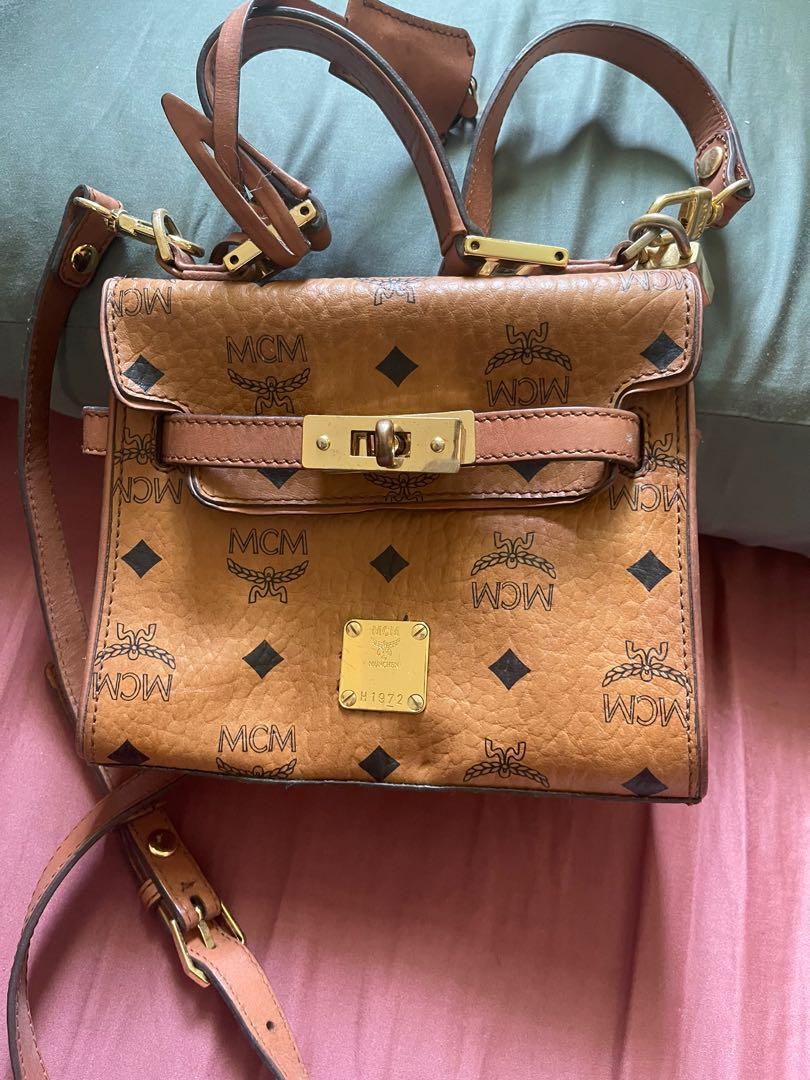Mcm Mini Kelly Sling Bag Authentic, Women'S Fashion, Bags & Wallets,  Cross-Body Bags On Carousell
