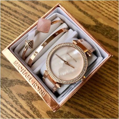 Michael kors best sale watches and bracelets