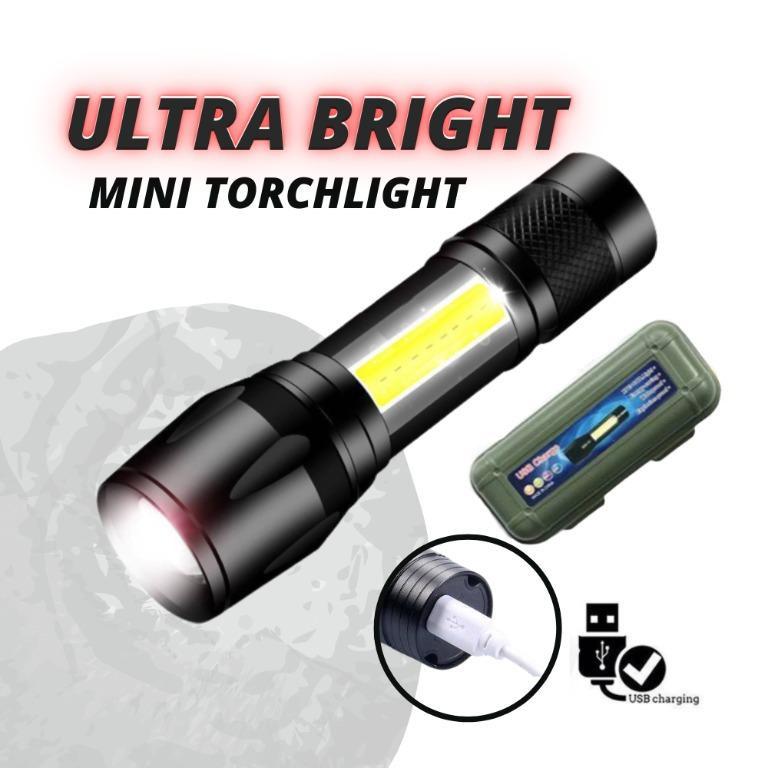 12 Pack LED Tactical Camping Fishing Mini Flashlight 500 Lumen 3 Mode Metal