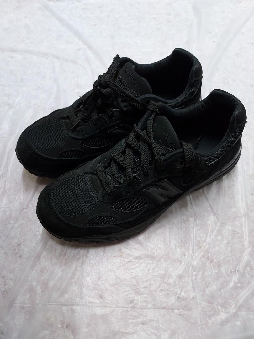 New Balance M992EA Triple Black 黑色992 990 991, 男裝, 鞋, 波鞋