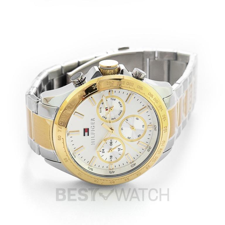 NEW Tommy Hilfiger Quartz White Dial Stainless Steel Men s Watch