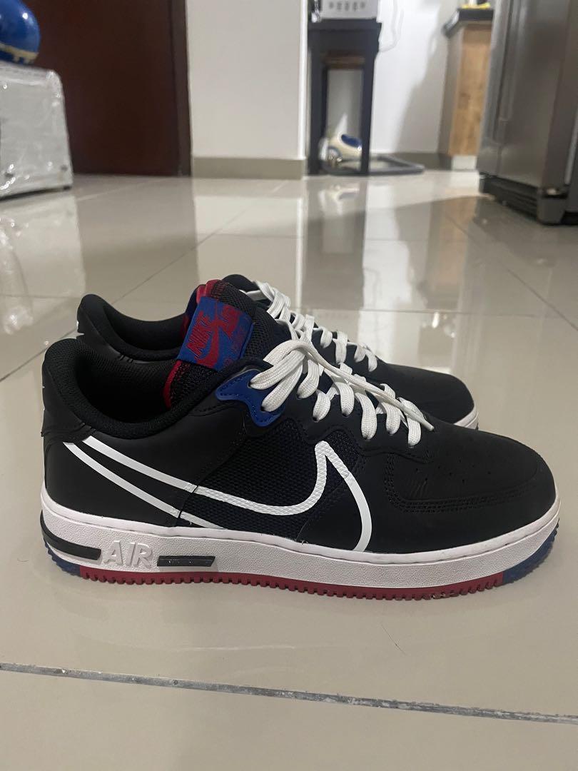 Nike air force shop 1 react d/ms/x black
