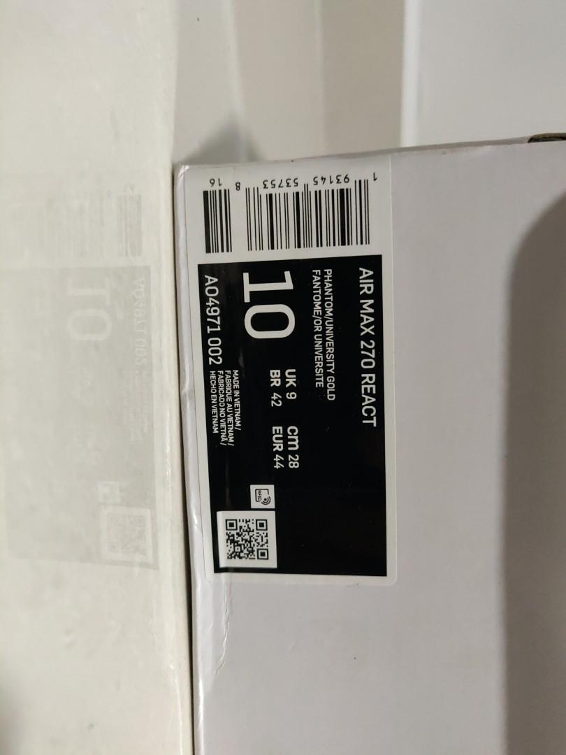 Nike Air Max 270 React Bauhaus Men s Fashion Footwear Sneakers