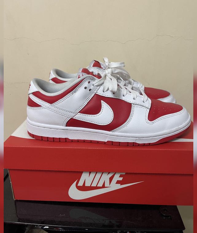 dunk low champion red