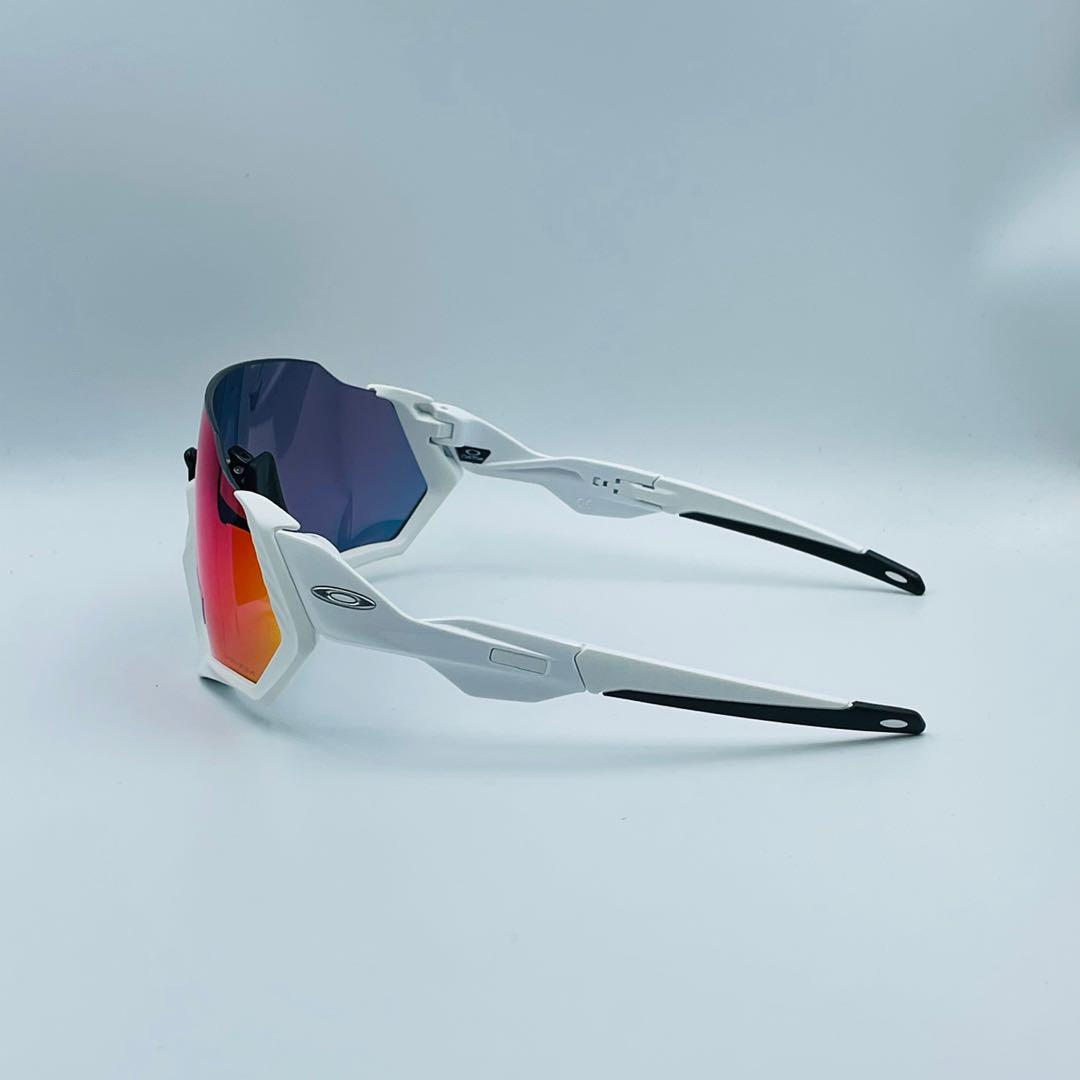 Oakley flight jacket polished white online