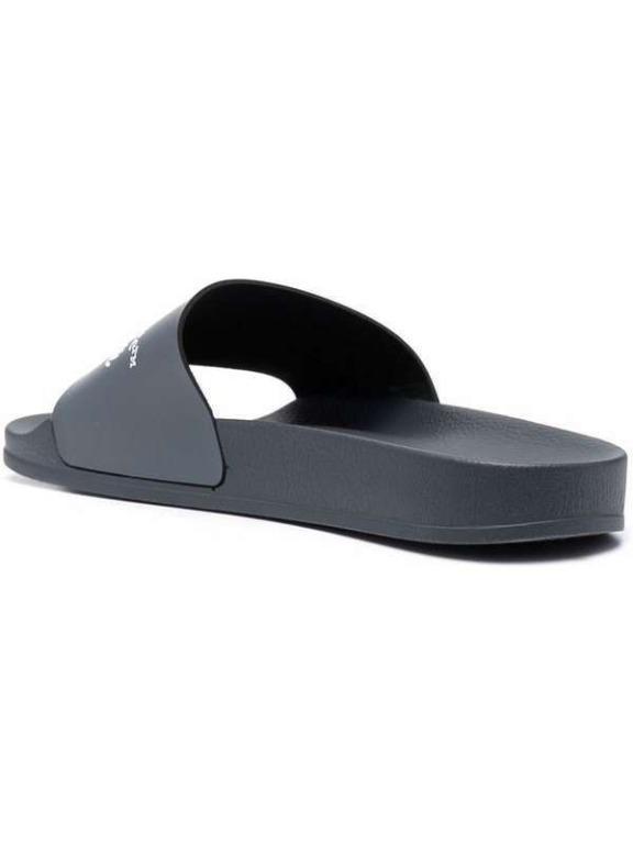 Men off outlet white slides