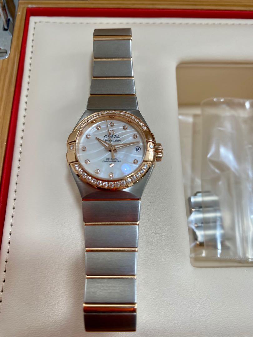 OMEGA Constellation Automatic Co Axial Chronometer 27 MM Diamond Rose Gold