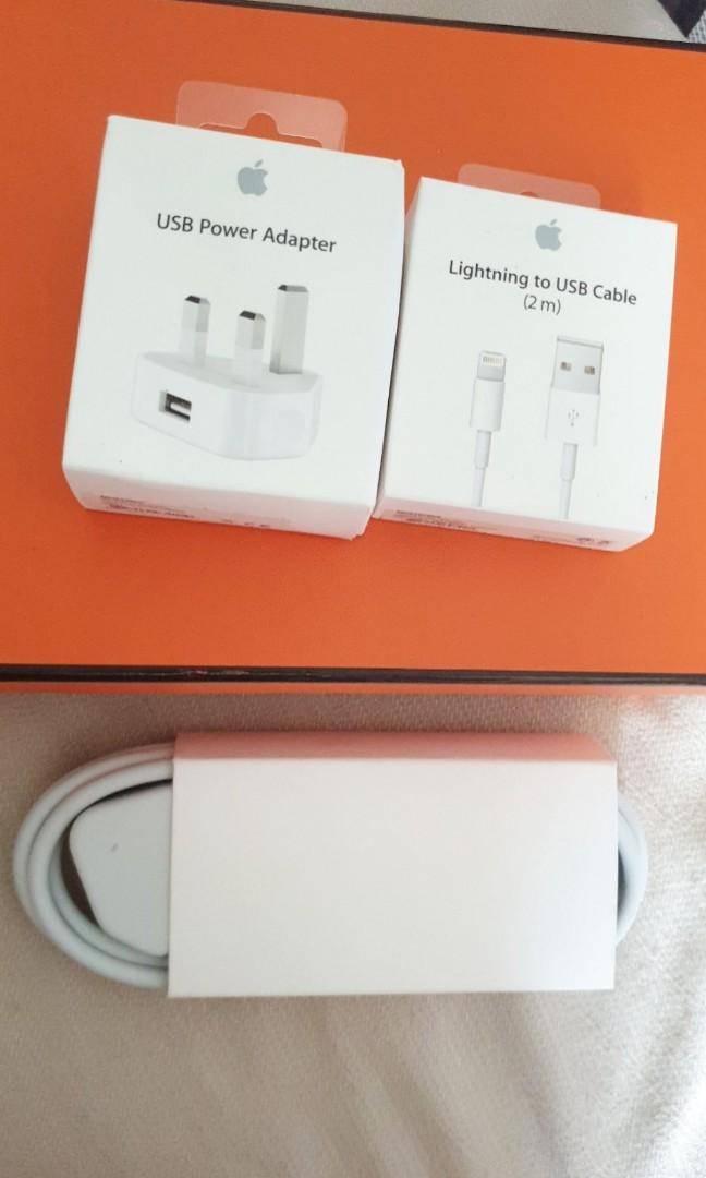 ORIGINAL Apple USB power adapter + lighting to usb cable 2m + Power Adapter Extension Cable (Category: Chargers & Cables) located in San Juan City. Submitted by akioza (Listing ID 1131895920, Image 2). Description: All new & never used - as abvious when seen. It would be obvs if used because it would show signs I paid approx 1,500 for each & shipping (but cable was 2k because its 2 METERS, longer, not the usual 1m)... personally bought and direct