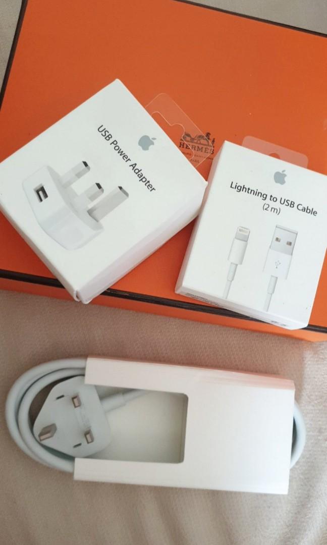 ORIGINAL Apple USB power adapter + lighting to usb cable 2m + Power Adapter Extension Cable (Category: Chargers & Cables) located in San Juan City. Submitted by akioza (Listing ID 1131895920, Image 1). Description: All new & never used - as abvious when seen. It would be obvs if used because it would show signs I paid approx 1,500 for each & shipping (but cable was 2k because its 2 METERS, longer, not the usual 1m)... personally bought and direct