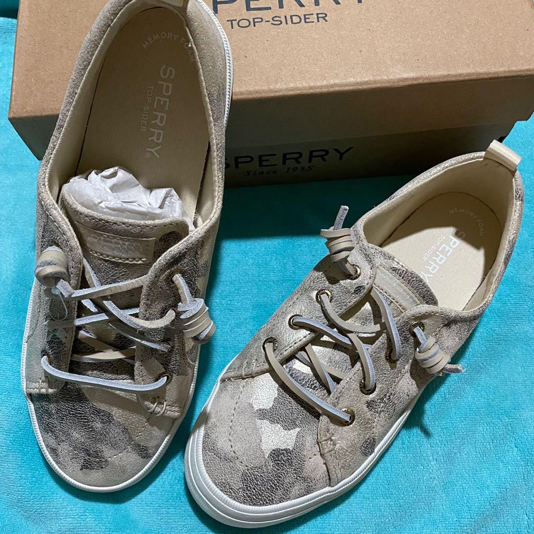 Original Sperry Crest Viber Leather Camo size 7 Women s Fashion