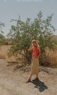 Our Second Nature  Cotton wide leg pants bottom(M)