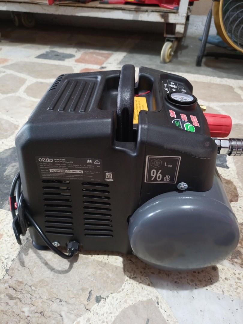 Ozito 6L Air Compressor 1.5HP! (Category: Construction Tools & Equipment) located in San Pedro. Submitted by aussiesurplus (Listing ID 1131882739, Image 2). Description: Ozito 6L Air Compressor 1.5HP! - 1200W - 220-240V –50Hz - Tank Capacity 6 Liters - IP20 Price: 4,500.