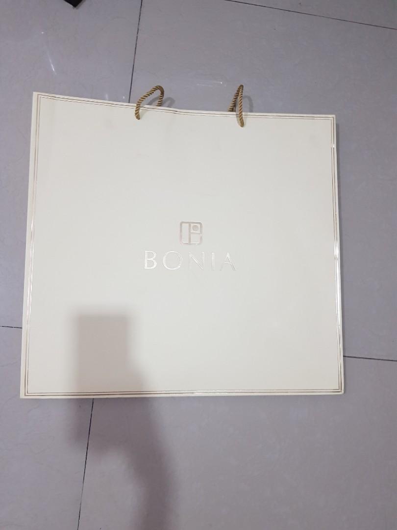 Paperbag bonia original, Fesyen Wanita, Tas Dompet di Carousell