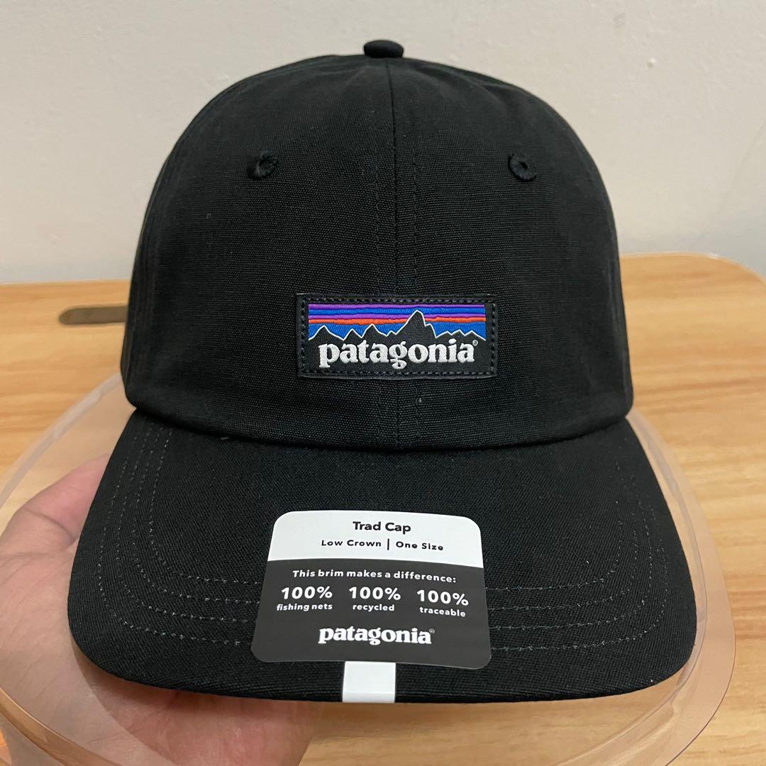 Patagonia P-6 Label Trad Cap - Black, Men's Fashion, Watches ...