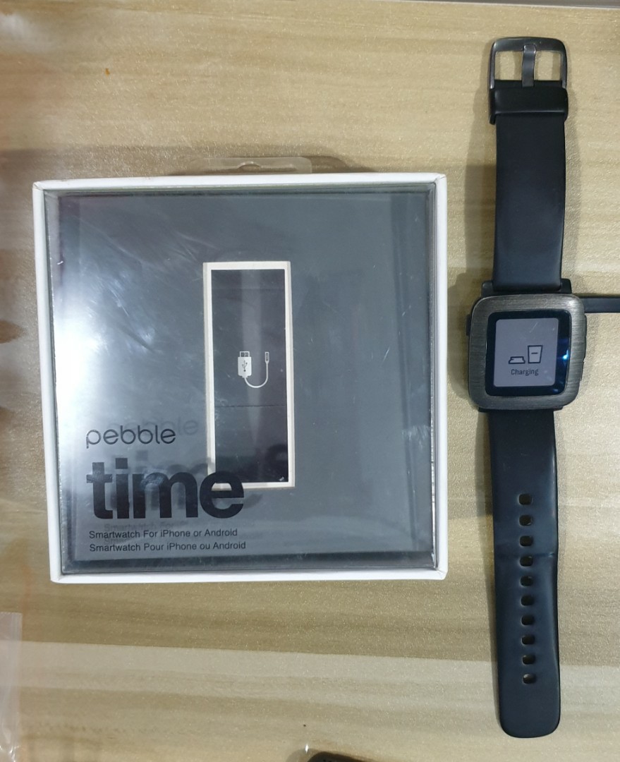 Pebble Time Smart Watch Mobile Phones Gadgets Wearables Smart Watches On Carousell