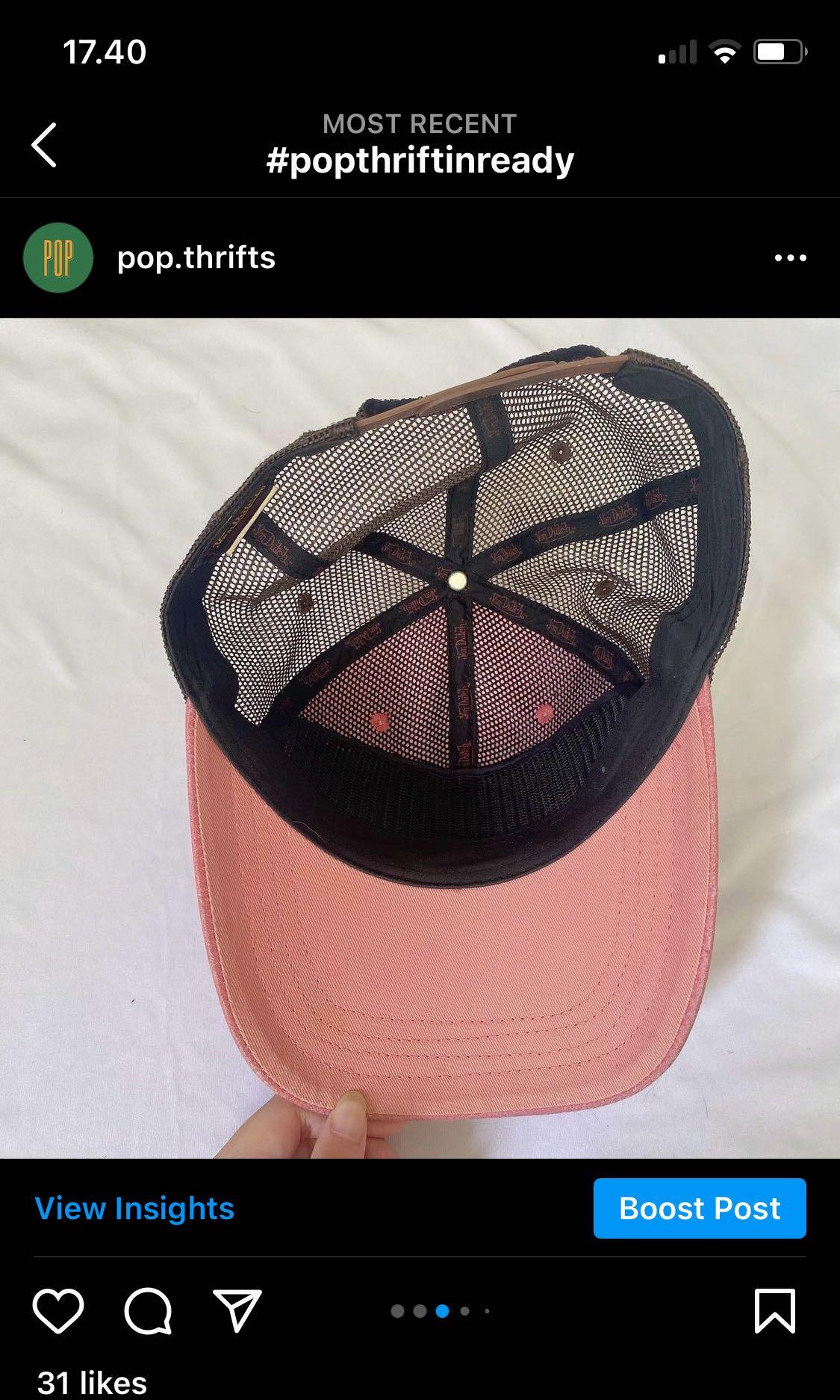 Pink Brown V*n D*tch Trucker Cap 