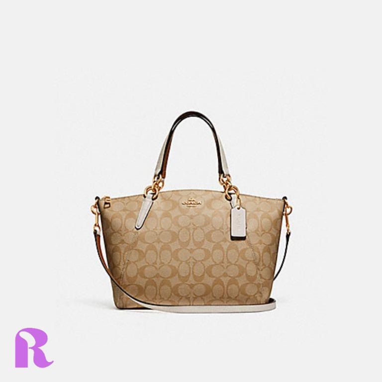 PREORDER COACH Small Kelsey Satchel In Signature Canvas F28989