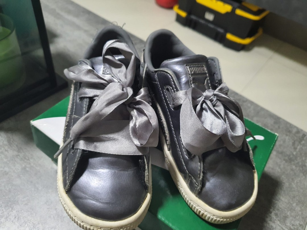 Puma basket heart infant online
