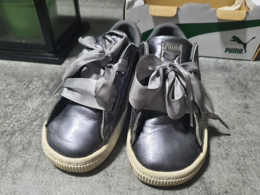 Puma basket heart baby hotsell