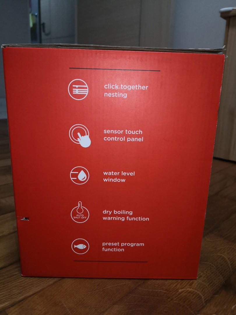 Pyrex 9L digital food steamer, TV & Home Appliances, Kitchen Appliances