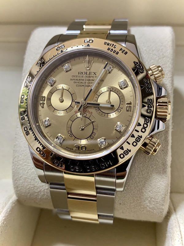 Rolex daytona two tone diamond dial 2025