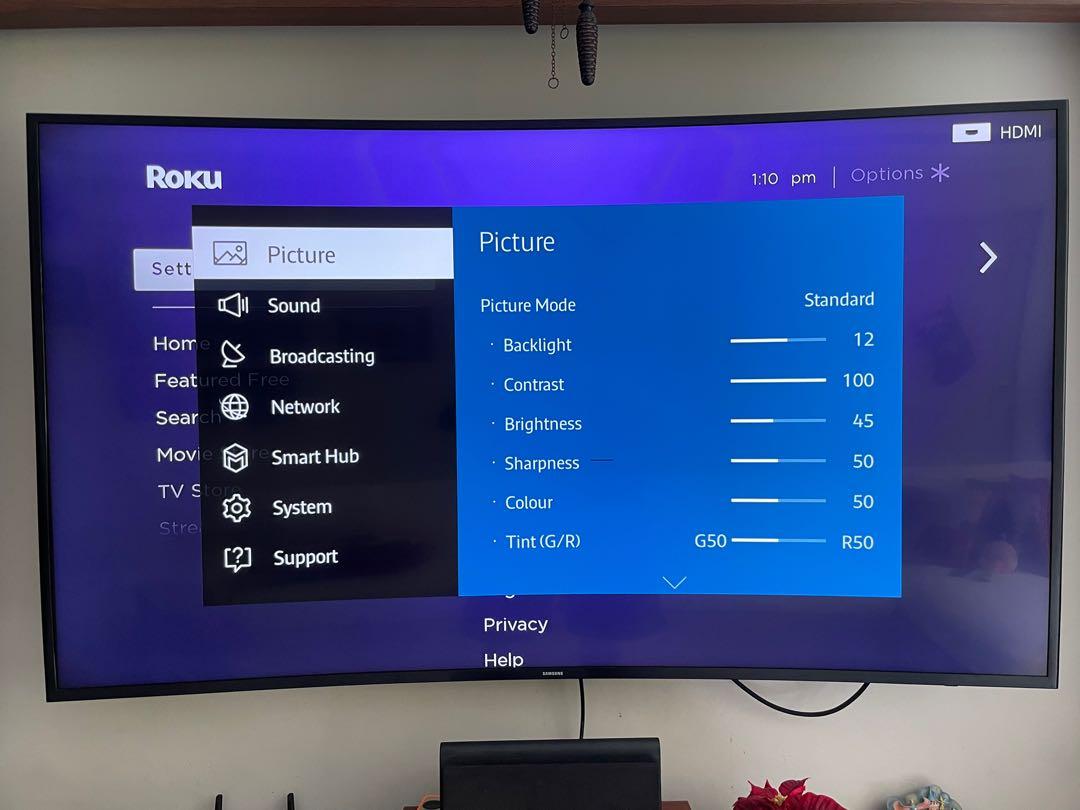 Samsung Curved tv 65 inch, TV & Home Appliances, TV & Entertainment, TV