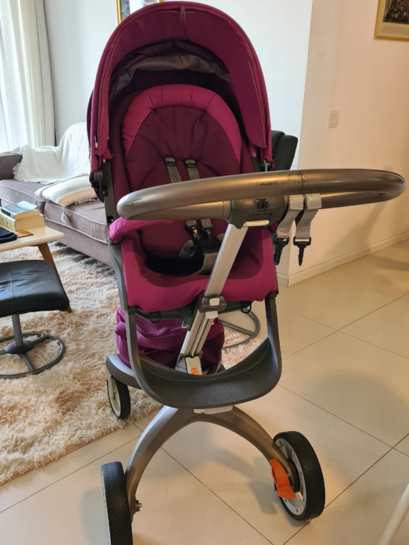 stokke xplory purple Babies Kids Going Out Strollers on Carousell