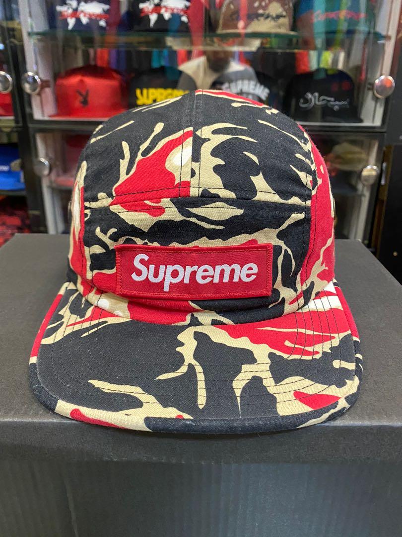 Supreme tiger shop camo camp cap
