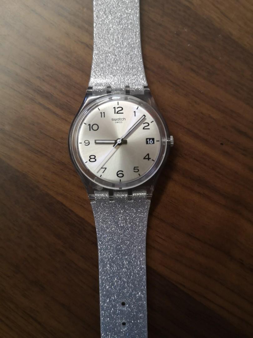 Swatch hotsell glitter watch