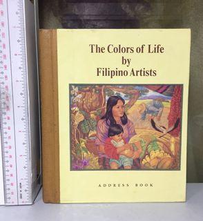 The Colors of Life by Filipino Artists Address Book Unused