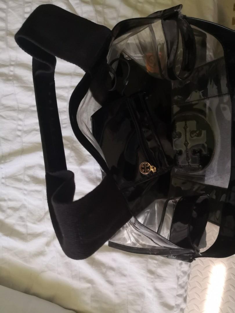 Tory burch plastic tote bag