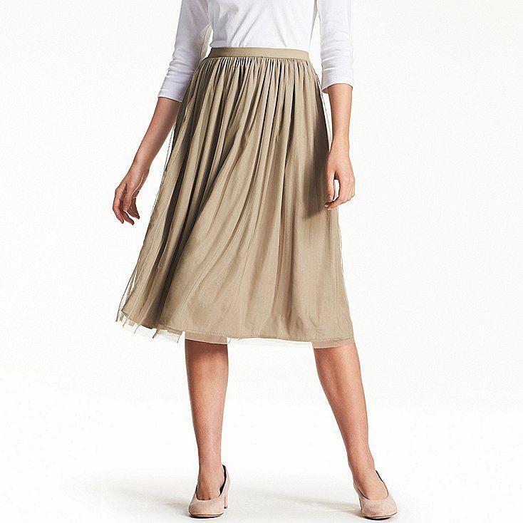 UNIQLO Reversible Silk Tulle Skirt, Women's Fashion, Bottoms, Skirts on