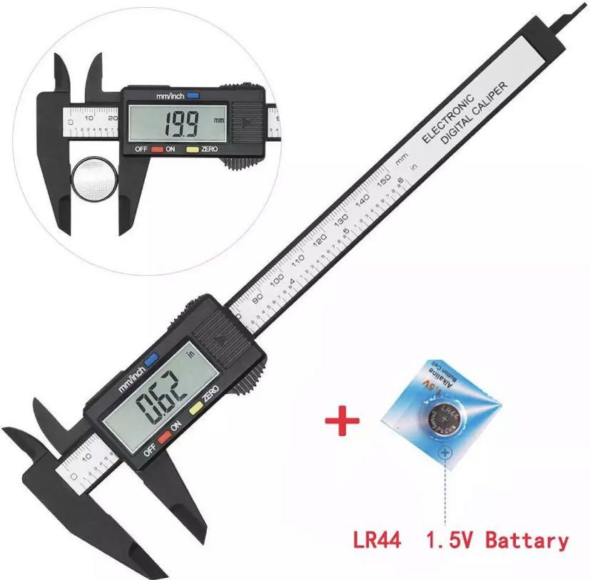 Vernier caliper (Category: Home Improvement Tools & Accessories) located in Singapore. Submitted by 18iamyngwie (Listing ID 1131957504, Image 1). Description: Digital vernier caliper 0-150mm Made of extra strong carbon fiber composites Lightweight and durable Battery included. Price includes free normal postage .