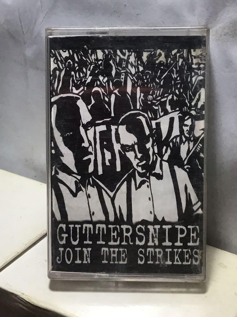 VINTAGE CASSETTE TAPE Guttersnipe Join The Strikes OOP KASET Anubis